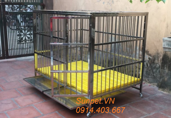 Chuồng chó inox T40 chuồng chó inox T40
