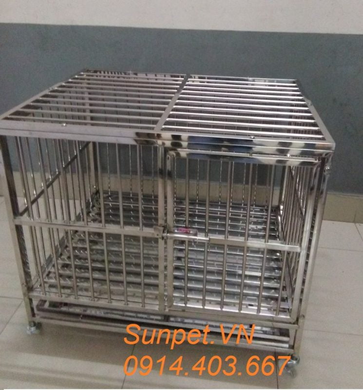 chuồng chó inox T10