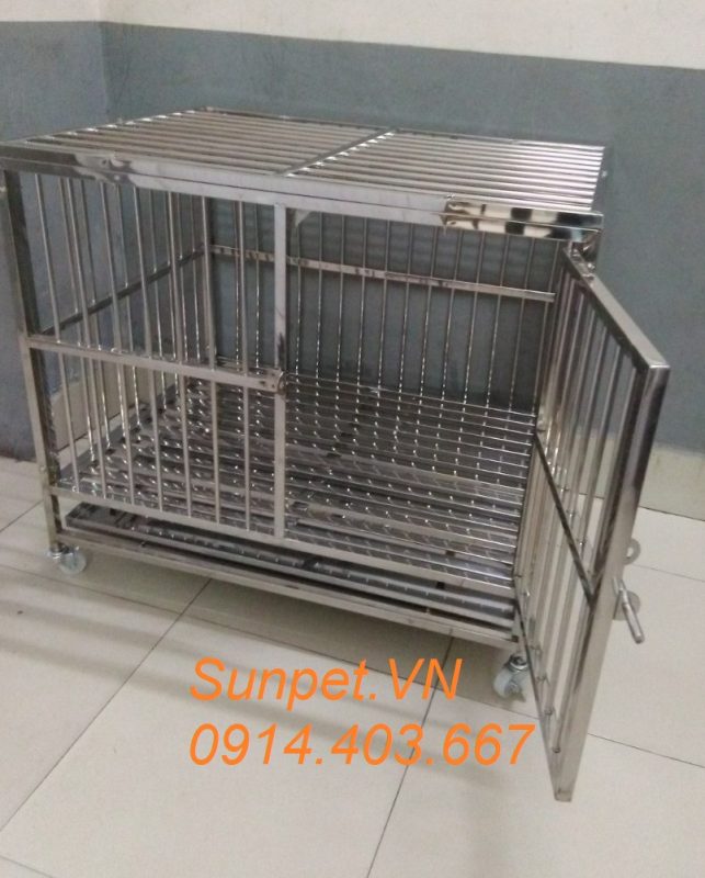 chuồng chó inox T10