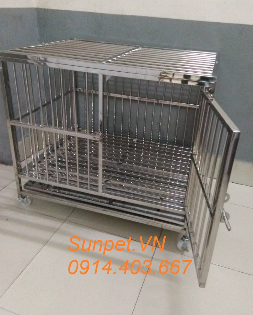 chuồng chó inox T10