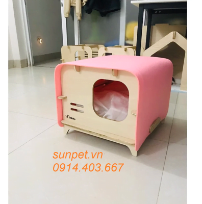 Chuồng mèo bằng gỗ cao cấp Chuồng mèo gỗ cao cấp