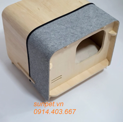 Chuồng mèo bằng gỗ cao cấp Chuồng mèo gỗ cao cấp