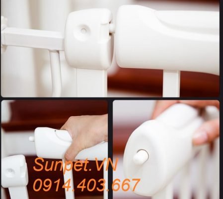 Cửa chắn chó mèo Umoo 516 cửa chắn chó mèo Umoo không cần khoan đục