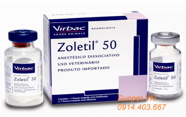 Thuốc mê Zoletil 50 Thuốc gây mê Zoletil 50
