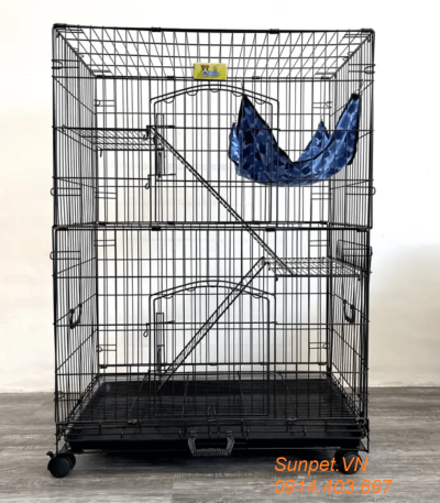 Lồng mèo 4 tầng sắt sơn tĩnh điện cho mèo