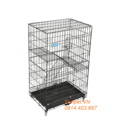 lồng mèo 4 tầng sắt sơn tĩnh điện Lồng mèo 4 tầng sắt sơn tĩnh điện cho mèo