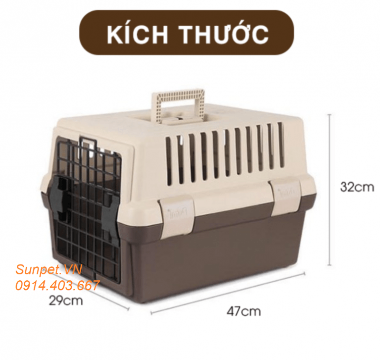 Lồng vận chuyển chó mèo hàng không - đi máy bay Purmi FC3000