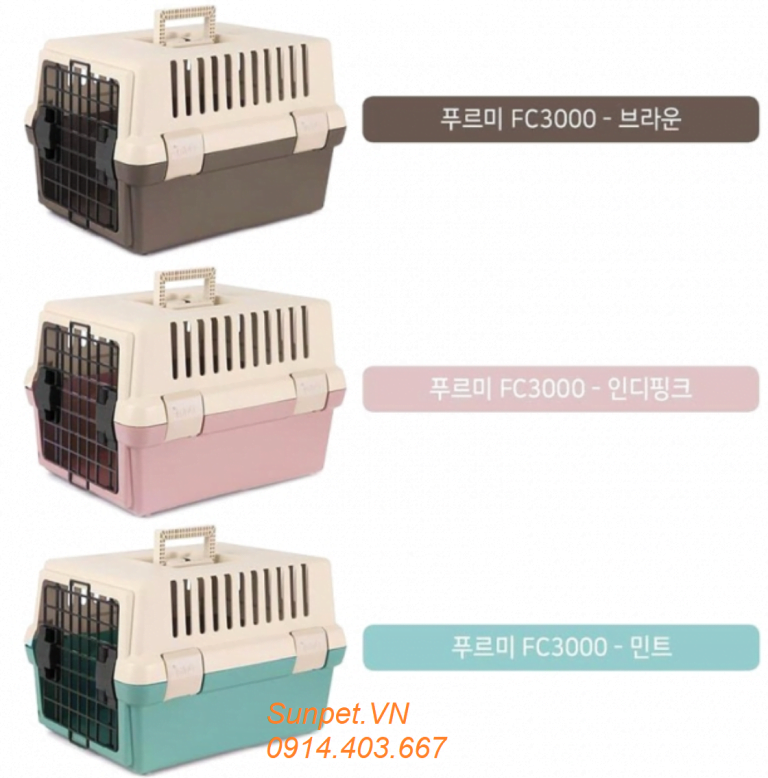 Lồng vận chuyển chó mèo hàng không - đi máy bay Purmi FC3000