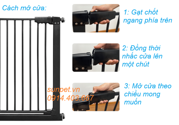 Cửa chặn chó mèo cao 102cm Chặn cửa chó mèo 818
