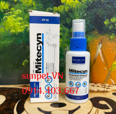 Thuốc trị nấm cho chó mèo Alkin Mitecyn Thuốc trị nấm cho chó mèo nhỏ