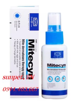 Thuốc trị nấm cho chó mèo Alkin Mitecyn Thuốc trị nấm cho chó mèo