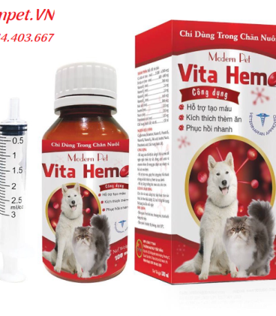 thuốc bổ máu vitahemo cho chó mèo