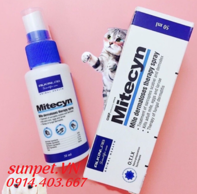 Thuốc trị nấm cho chó mèo Alkin Mitecyn Thuốc trị nấm cho chó mèo tại Hà Nội
