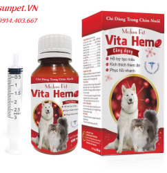 thuốc bổ máu vitahemo cho chó mèo