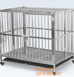 Chuồng chó inox t20
