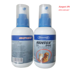 Thuốc trị ve rận chó hantox spray